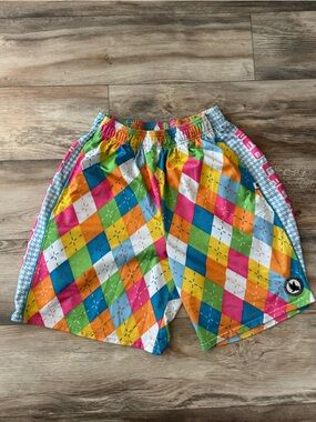 Flow Society Neo Argyle Lacrosse Shorts Large